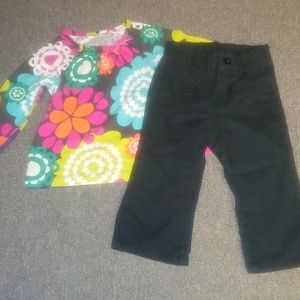 New no tags Carter's baby girls outfit
